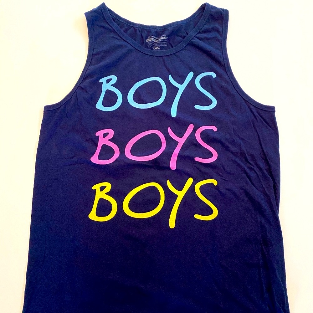 Mens – Design By Humans – Boys Boys Boys Tanktop-L